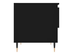 Mesa de centro madera de ingeniería negro 50x46x50 cm