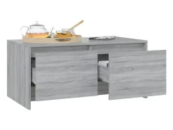 Mesa de centro madera de ingeniería gris Sonoma 90x50x41,5 cm