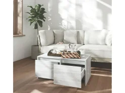 Mesa de centro madera de ingeniería gris Sonoma 90x50x41,5 cm