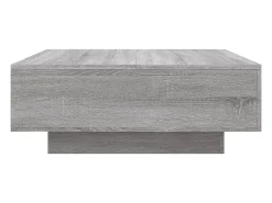 Mesa de centro madera de ingeniería gris Sonoma 80x80x31 cm