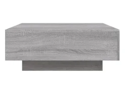 Mesa de centro madera de ingeniería gris Sonoma 80x80x31 cm