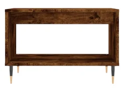 Mesa de centro madera de ingeniería roble ahumado 60x50x40 cm