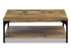 Mesa de centro madera de mango 100x60x38 cm