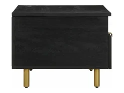 Mesa de centro madera de ingeniería negra 80x54x40 cm