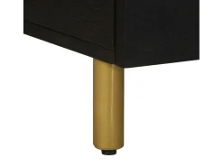 Mesa de centro madera de ingeniería negra 80x54x40 cm