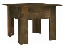 Mesa de centro madera de ingeniería roble ahumado 55x55x42 cm