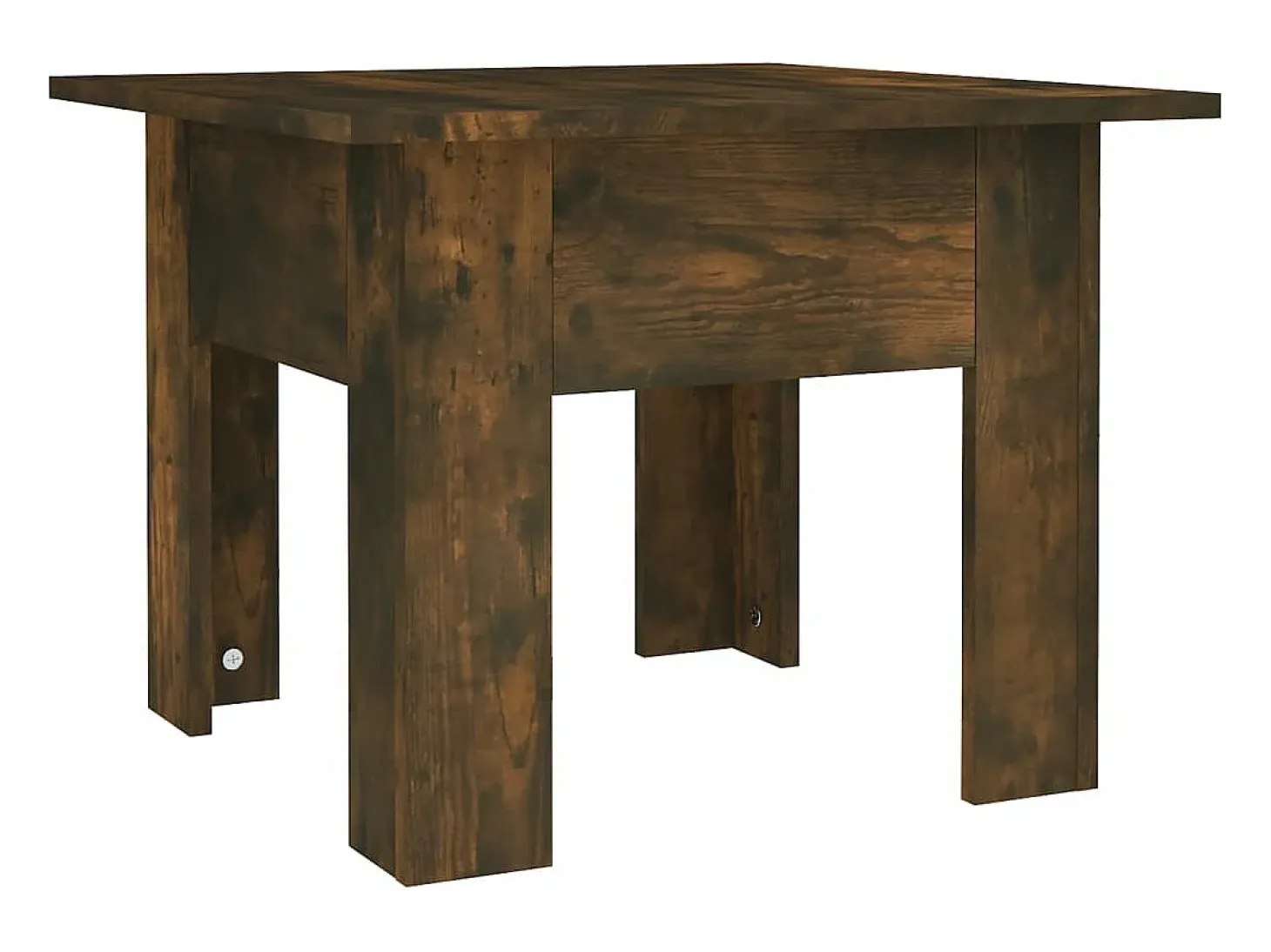 Mesa de centro madera de ingeniería roble ahumado 55x55x42 cm