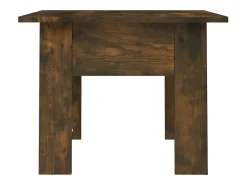 Mesa de centro madera de ingeniería roble ahumado 55x55x42 cm