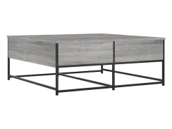Mesa de centro madera de ingeniería gris Sonoma 100x99x40 cm