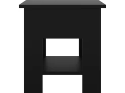 Mesa de centro madera de ingeniería negra 40x40x42 cm ES23829