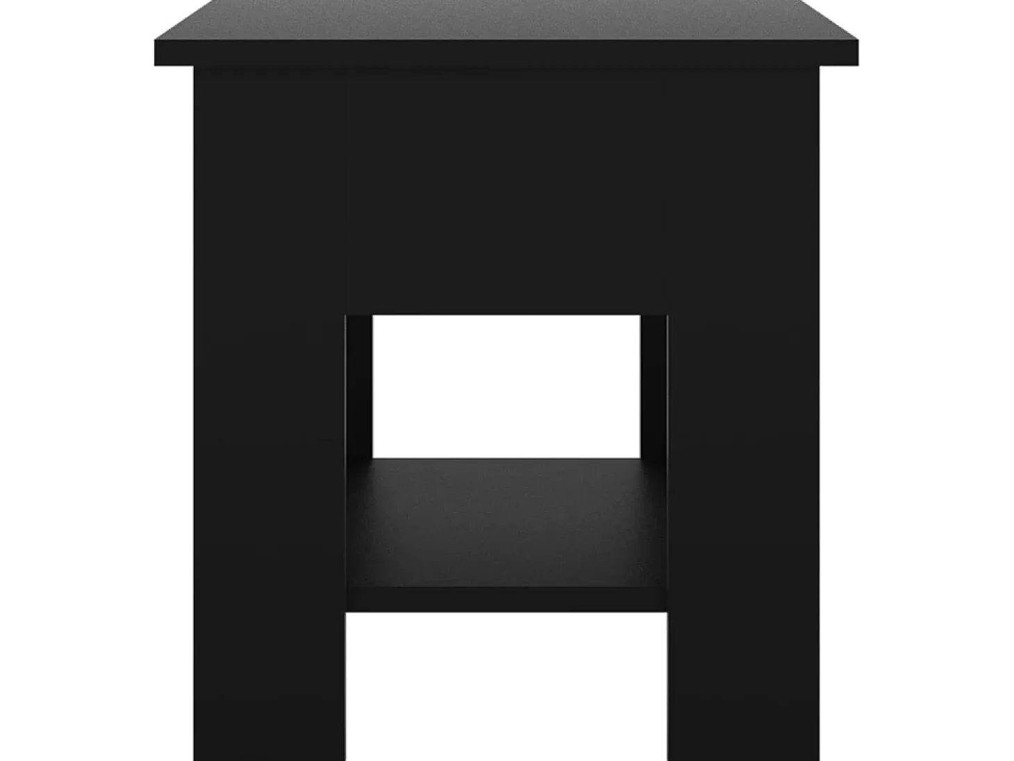 Mesa de centro madera de ingeniería negra 40x40x42 cm ES23829