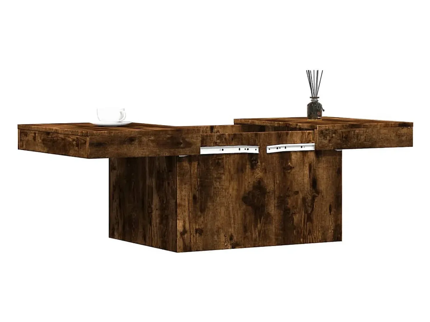 Mesa de centro madera de ingeniería roble ahumado 100x55x40 cm