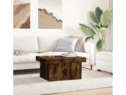 Mesa de centro madera de ingeniería roble ahumado 100x55x40 cm