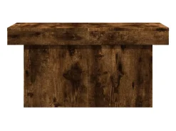 Mesa de centro madera de ingeniería roble ahumado 100x55x40 cm