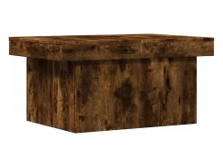 Mesa de centro madera de ingeniería roble ahumado 100x55x40 cm