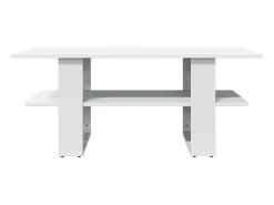 Mesa de centro madera de ingeniería blanco 102x55x42 cm