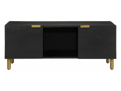 Mesa de centro madera de ingeniería negra 100x54x40 cm