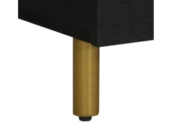 Mesa de centro madera de ingeniería negra 100x54x40 cm