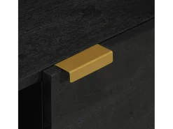 Mesa de centro madera de ingeniería negra 100x54x40 cm