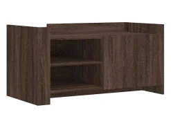 Mesa de centro madera de ingeniería marrón roble 100x50x50 cm