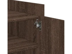 Mesa de centro madera de ingeniería marrón roble 100x50x50 cm