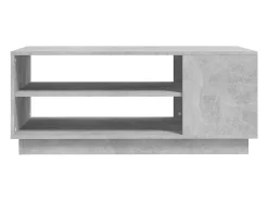 Mesa de centro madera de ingeniería gris hormigón 102x55x43 cm