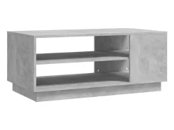 Mesa de centro madera de ingeniería gris hormigón 102x55x43 cm