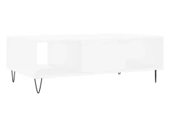 Mesa de centro madera de ingeniería blanco 104x60x35 cm