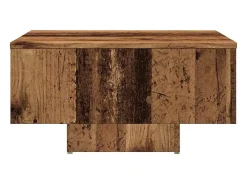 Mesa de centro madera de ingeniería envejecida 60x60x31,5 cm