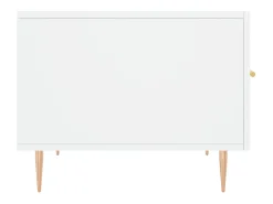 Mesa de centro madera de ingeniería blanca 50x50x40 cm