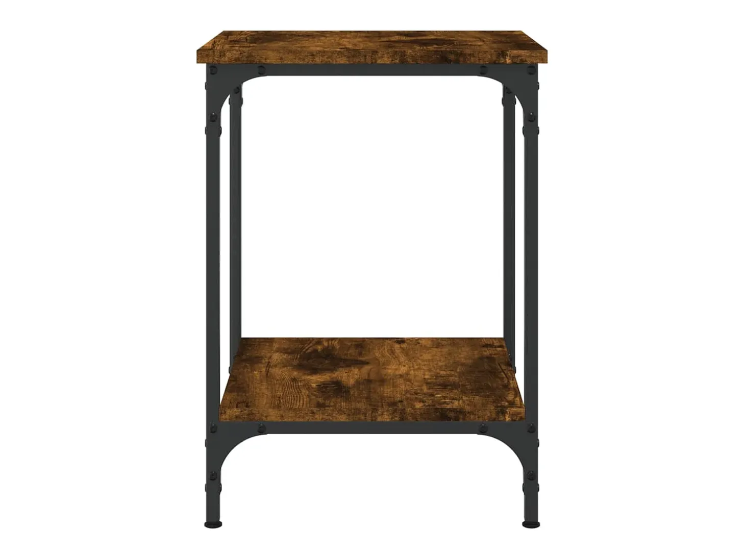 Mesa de centro madera de ingeniería roble ahumado 40x40x55 cm