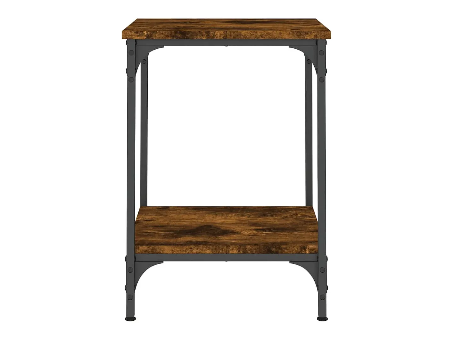 Mesa de centro madera de ingeniería roble ahumado 40x40x55 cm