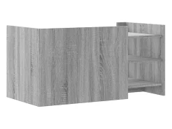 Mesa de centro madera de ingeniería gris Sonoma 100x50x50 cm