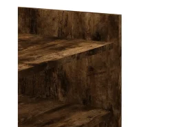 Mesa de centro madera de ingeniería roble ahumado 80x50x50 cm