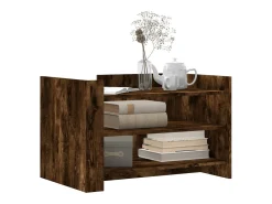 Mesa de centro madera de ingeniería roble ahumado 80x50x50 cm