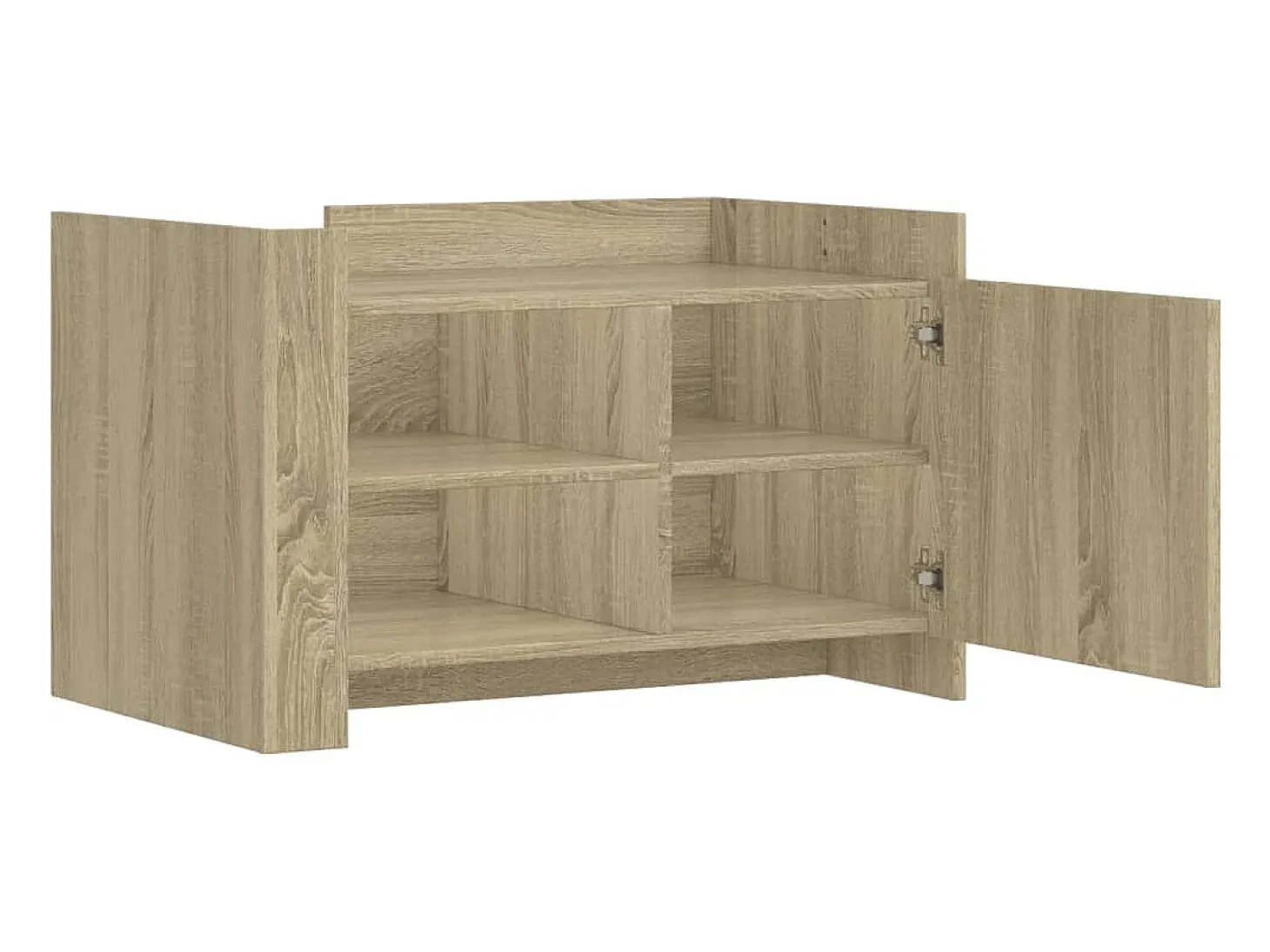 Mesa de centro madera de ingeniería roble Sonoma 80x50x50 cm