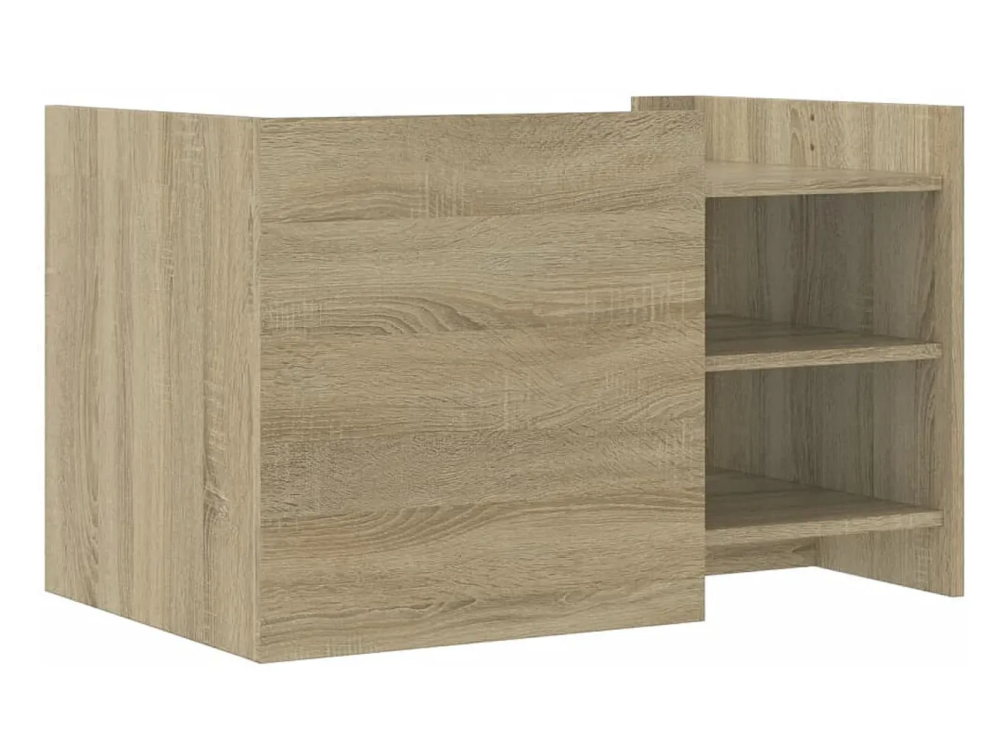 Mesa de centro madera de ingeniería roble Sonoma 80x50x50 cm