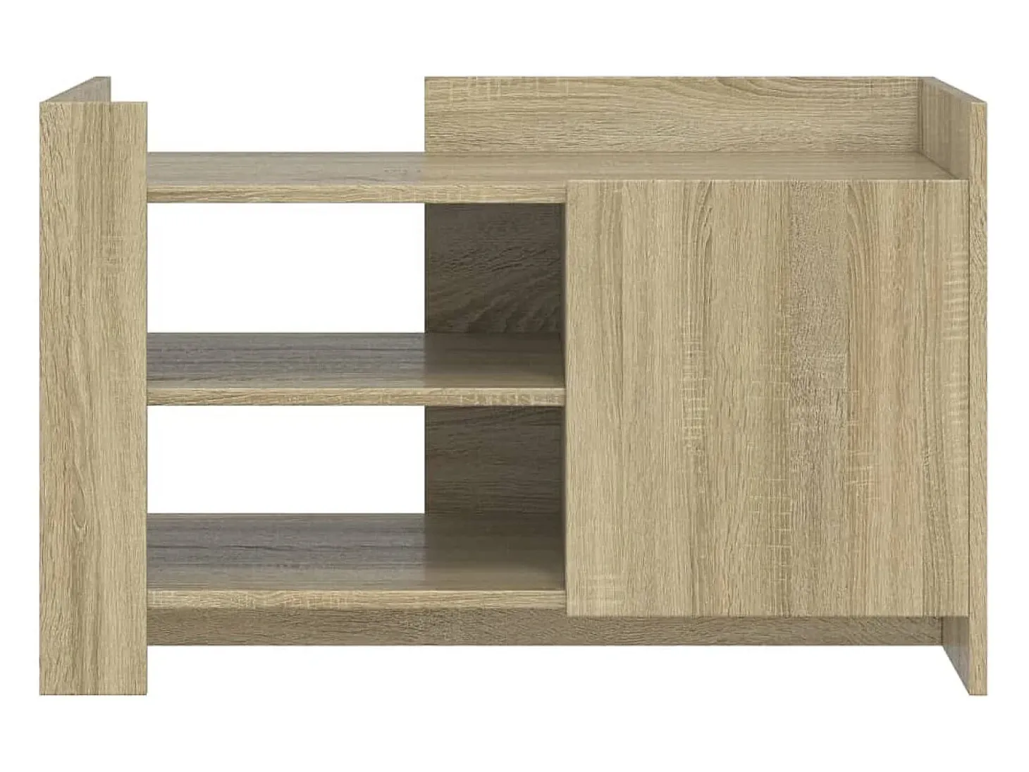 Mesa de centro madera de ingeniería roble Sonoma 80x50x50 cm