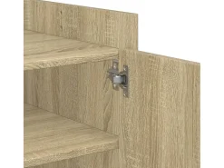 Mesa de centro madera de ingeniería roble Sonoma 80x50x50 cm