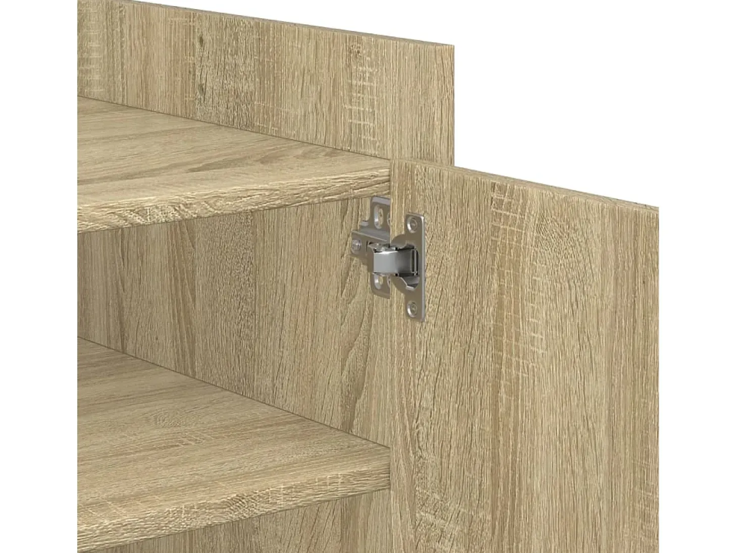 Mesa de centro madera de ingeniería roble Sonoma 80x50x50 cm