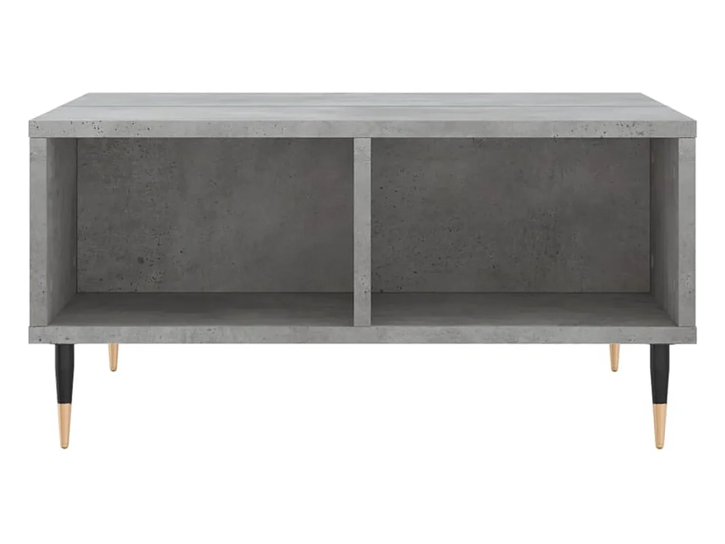 Mesa de centro madera de ingeniería gris hormigón 60x60x30 cm