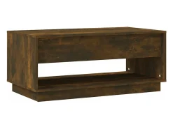 Mesa de centro madera de ingeniería roble ahumado 102,5x55x44cm