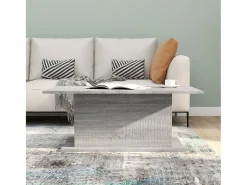 Mesa de centro madera de ingeniería gris Sonoma 102x55,5x40 cm