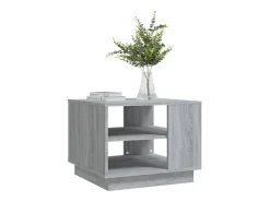 Mesa de centro madera de ingeniería gris Sonoma 55x55x43 cm
