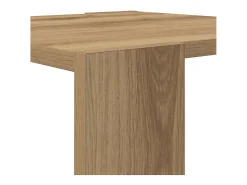 Mesa de centro madera de ingeniería roble artisan 40x40x30 cm