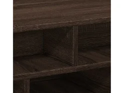 Mesa de centro madera de ingeniería roble marrón 70x70x29 cm