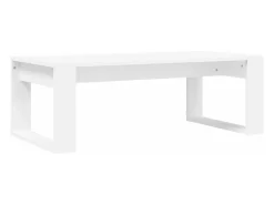 Mesa de centro madera de ingeniería blanco 102x50x35 cm