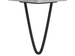 Mesa de centro madera de ingeniería gris hormigón 90x60x35 cm