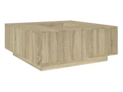 Mesa de centro madera de ingeniería roble Sonoma 100x100x40 cm
