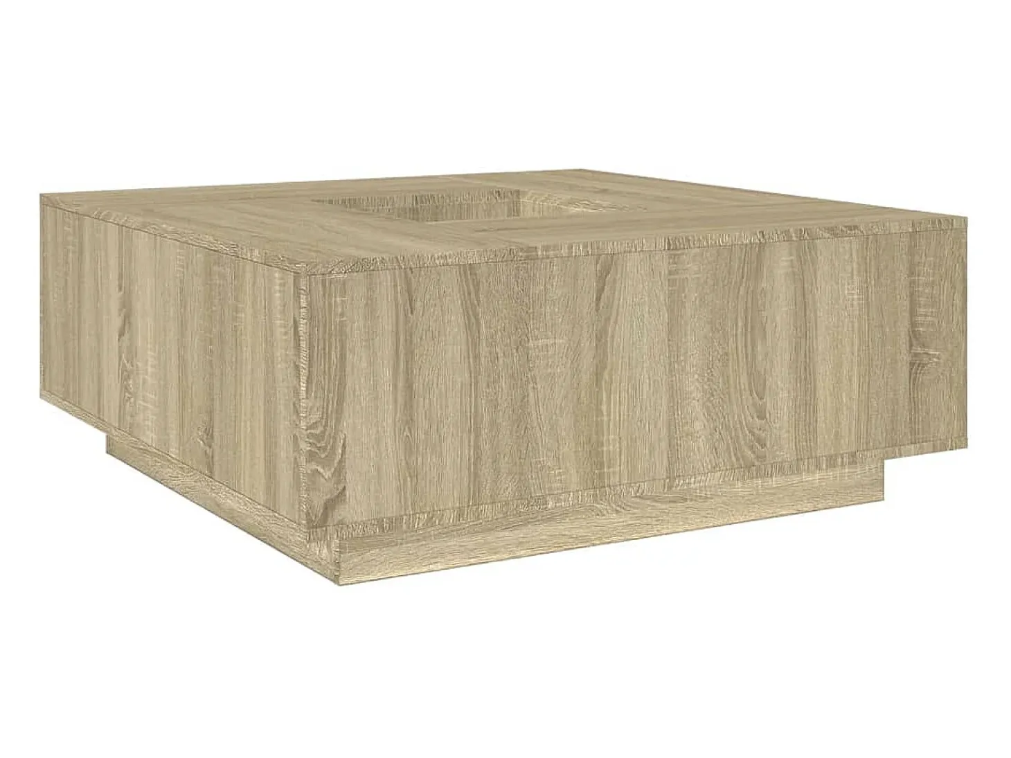 Mesa de centro madera de ingeniería roble Sonoma 100x100x40 cm